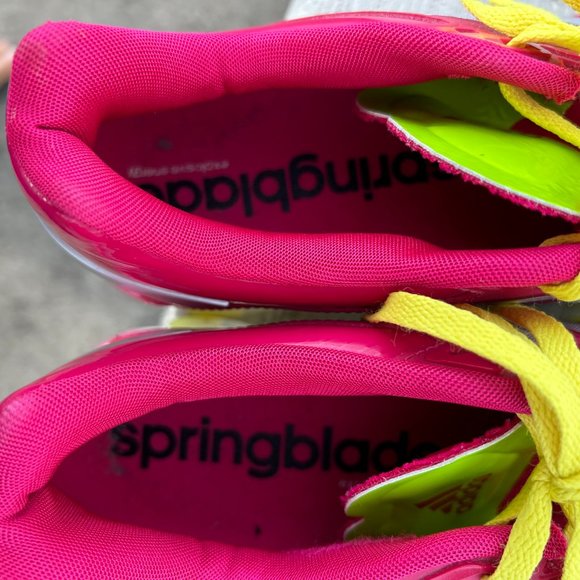 Adidas Springblade Running Shoe Razor Berry & Lime Women's Size 7 Rare M20248 - Picture 6 of 10